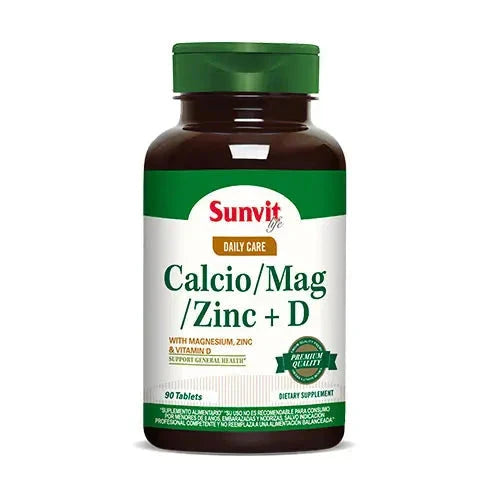 Calcium /Mg/Zn + D3 x 90 tabletas Farmex-Fonasa-Persistente